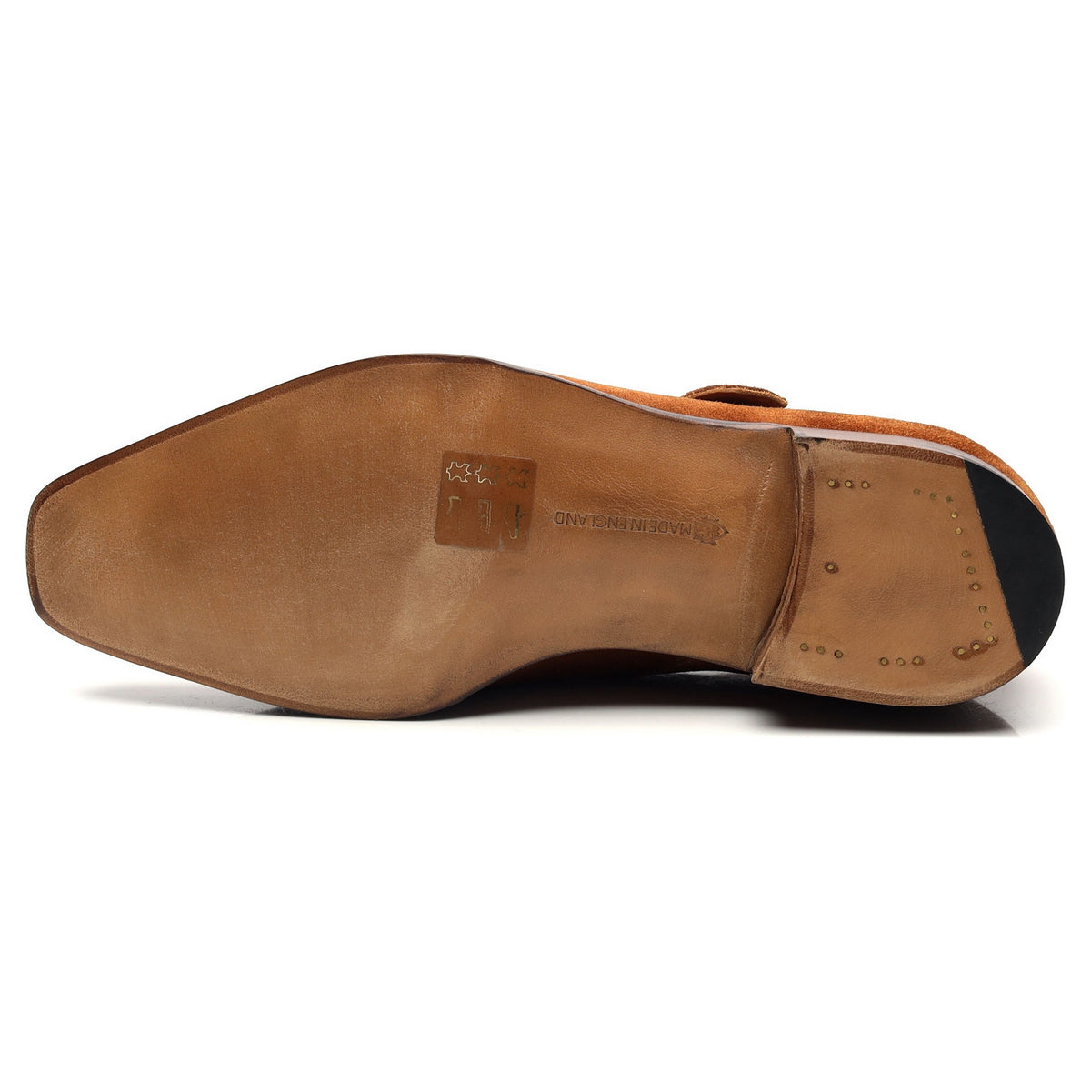 &#39;Ashton&#39; Tan Brown Suede Monk Strap UK 6 E