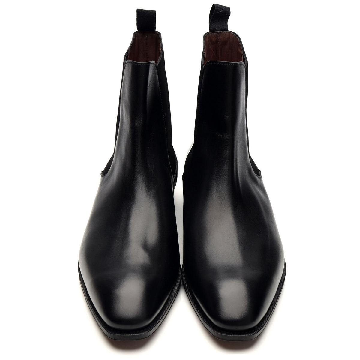 &#39;80216&#39; Black Leather Chelsea Boots UK 7.5 - 10