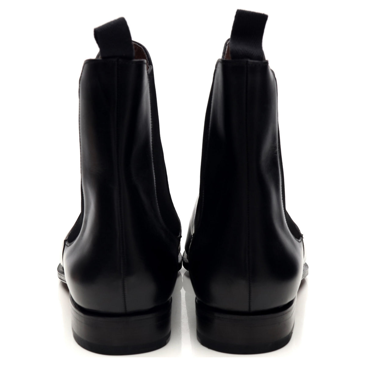 &#39;80216&#39; Black Leather Chelsea Boots UK 7.5 - 10