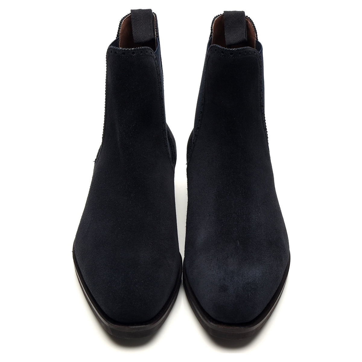 &#39;80409&#39; Navy Blue Suede Chelsea Boots UK 7 - 10.5