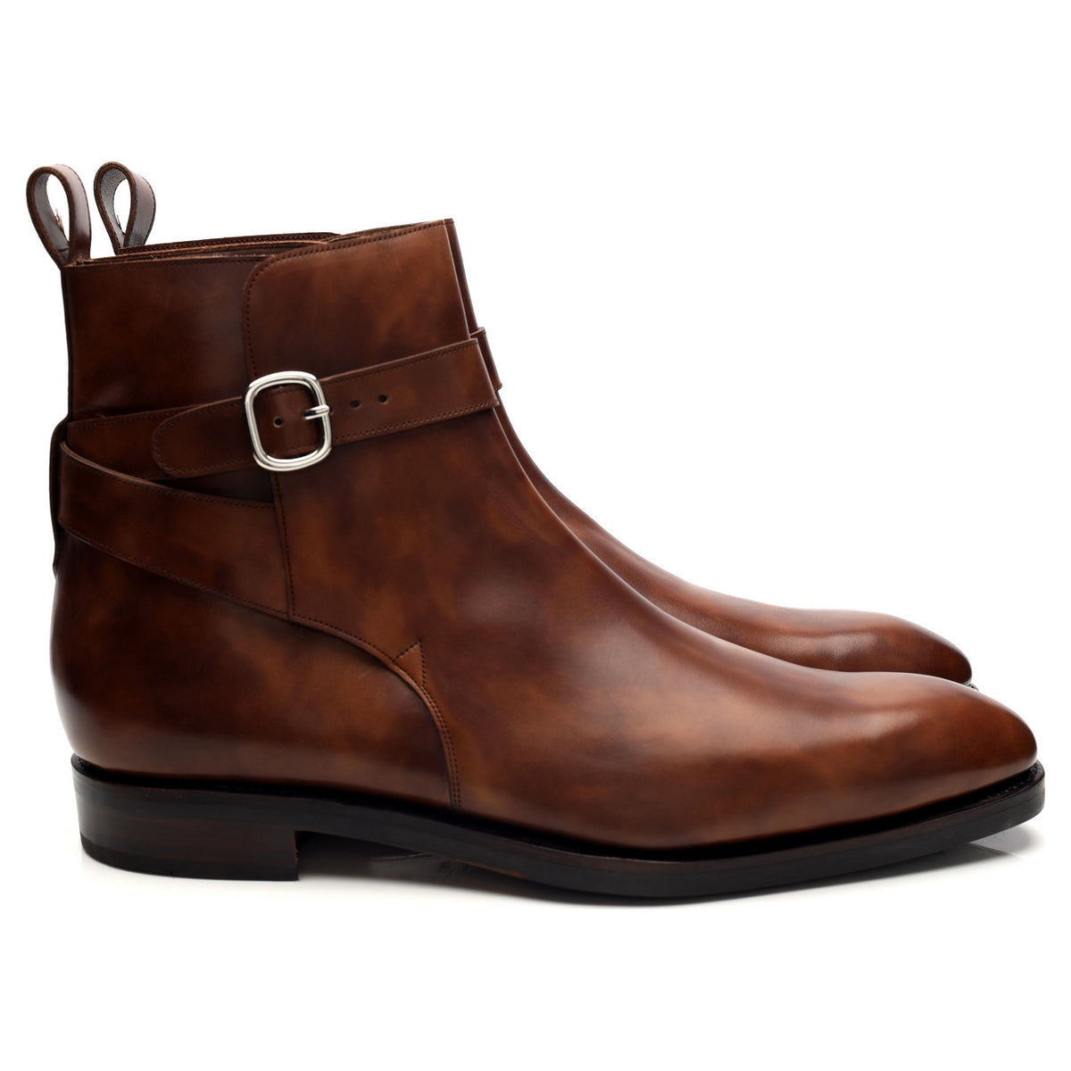 &#39;865&#39; Brown Museum Leather Jodhpur Boots UK 7 - 12