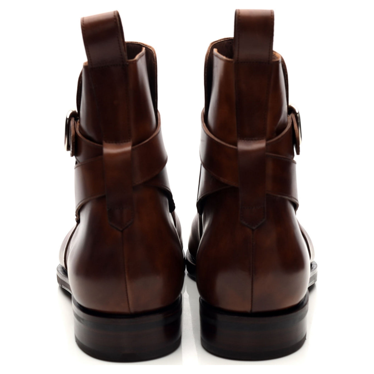 &#39;865&#39; Brown Museum Leather Jodhpur Boots UK 7 - 12