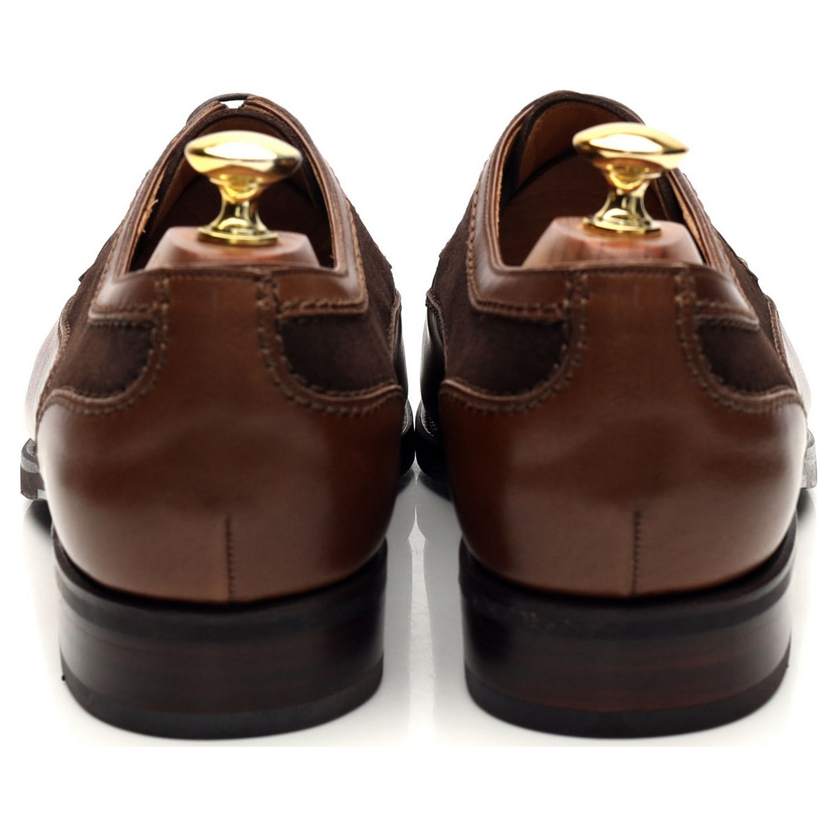 &#39;80716&#39; Brown Leather / Suede Derby UK 7 - 12
