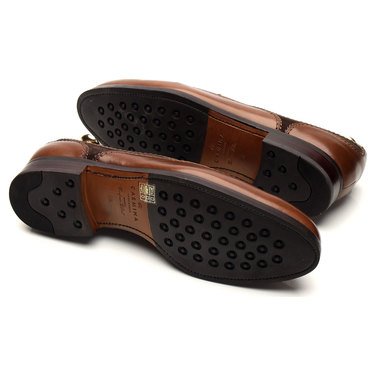 &#39;80716&#39; Brown Leather / Suede Derby UK 7 - 12