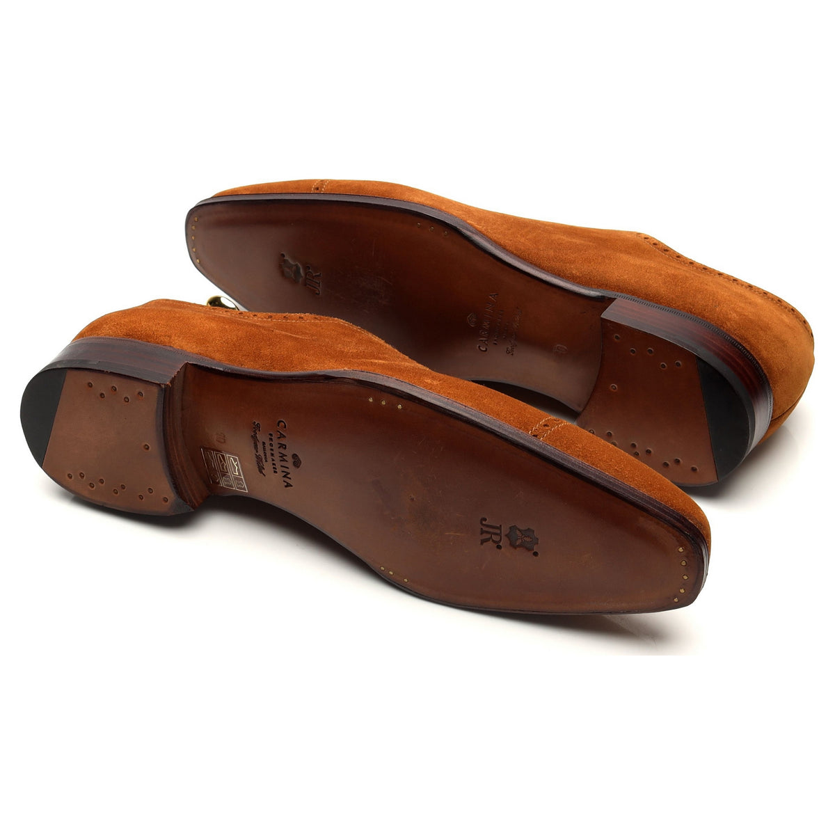 &#39;80512&#39; Tan Brown Suede Oxford Brogues UK 10