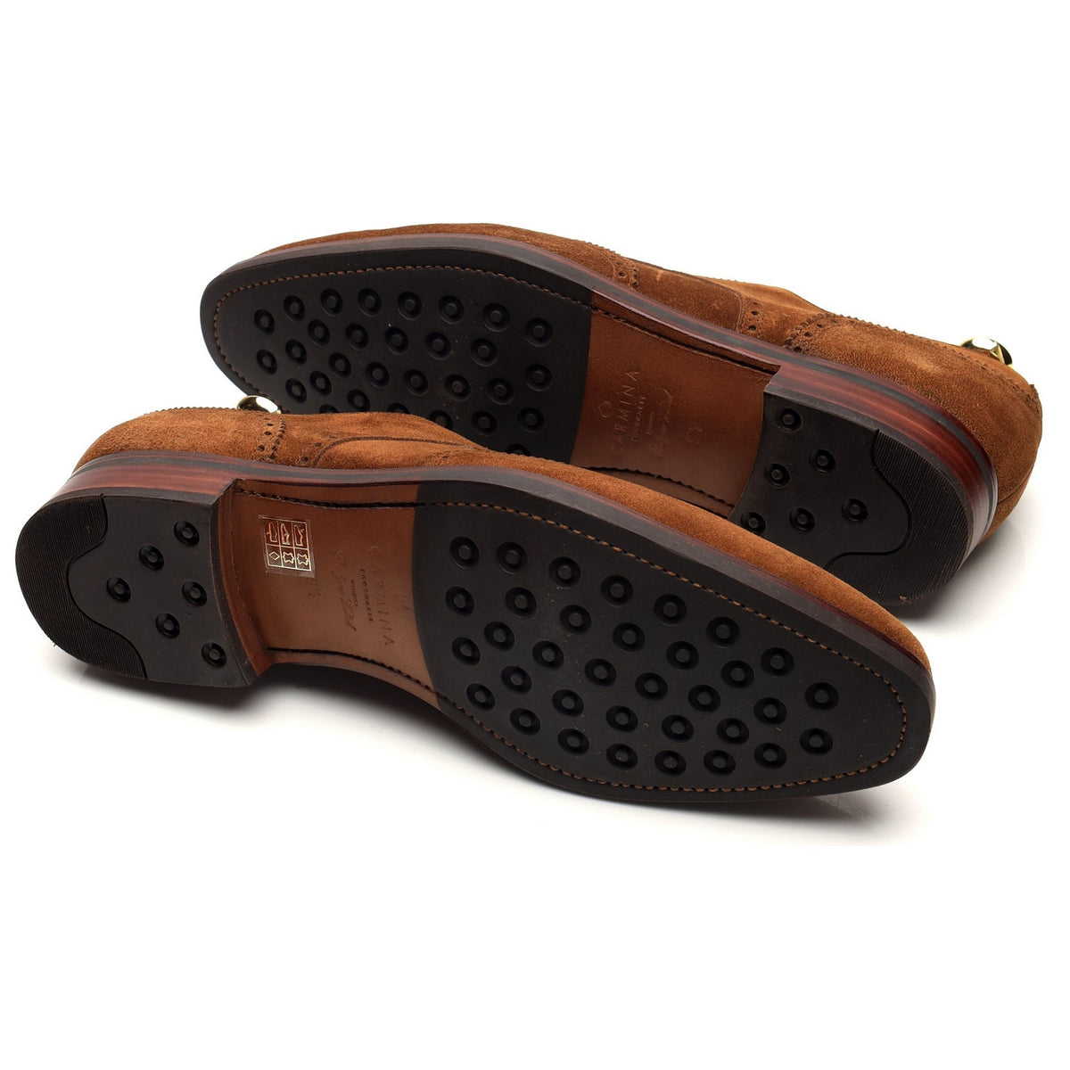 &#39;80254&#39; Snuff Brown Suede Derby Brogues UK 7 - 9.5