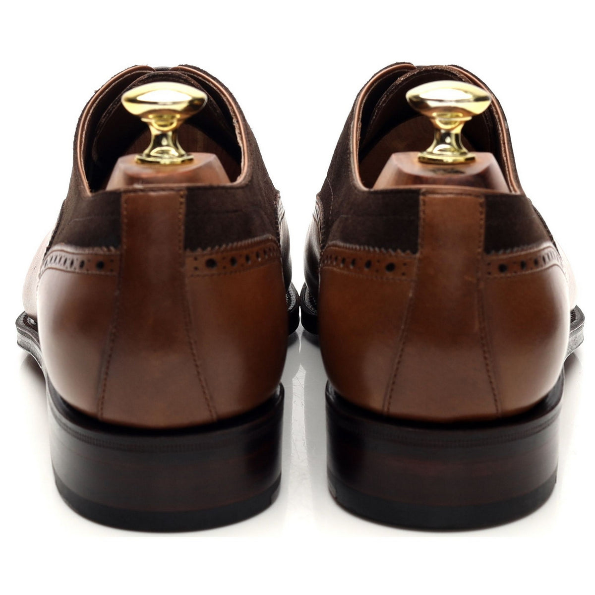 &#39;80460&#39; Brown Leather / Suede Oxford Brogues UK 7 - 12