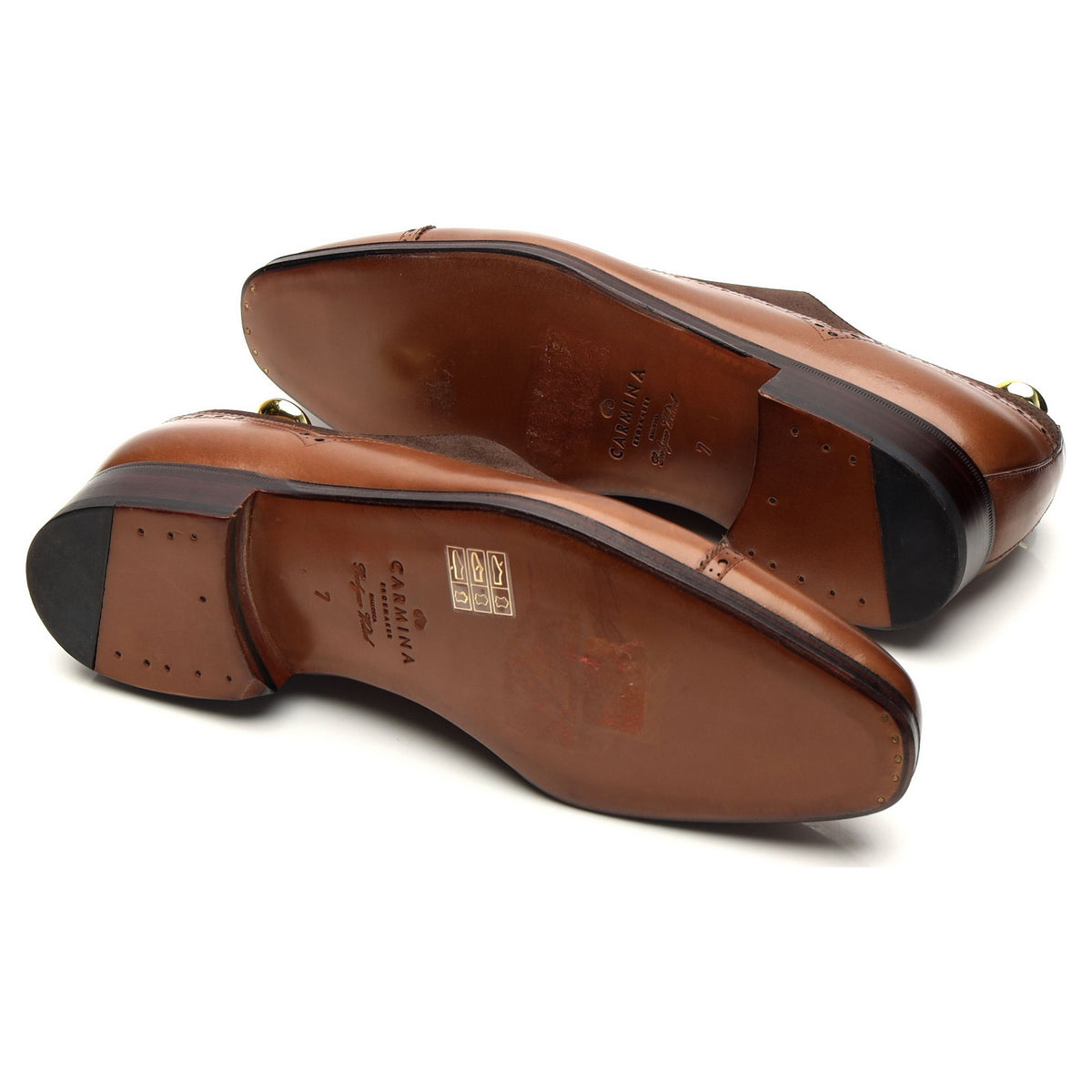 &#39;80460&#39; Brown Leather / Suede Oxford Brogues UK 7 - 12