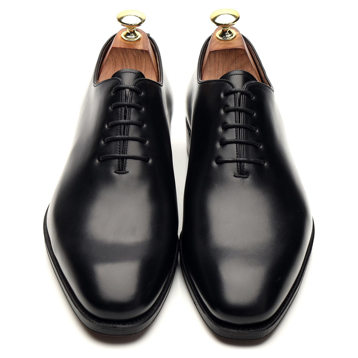 &#39;910&#39; Black Leather Wholecut Oxford UK 7 - 12
