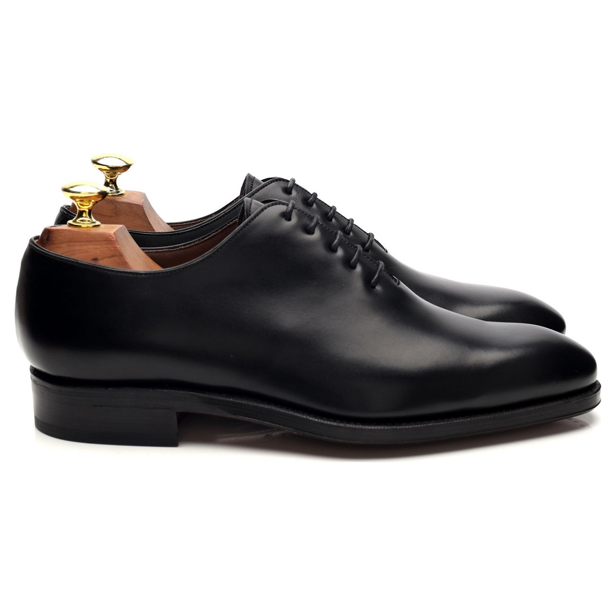 &#39;910&#39; Black Leather Wholecut Oxford UK 7 - 12