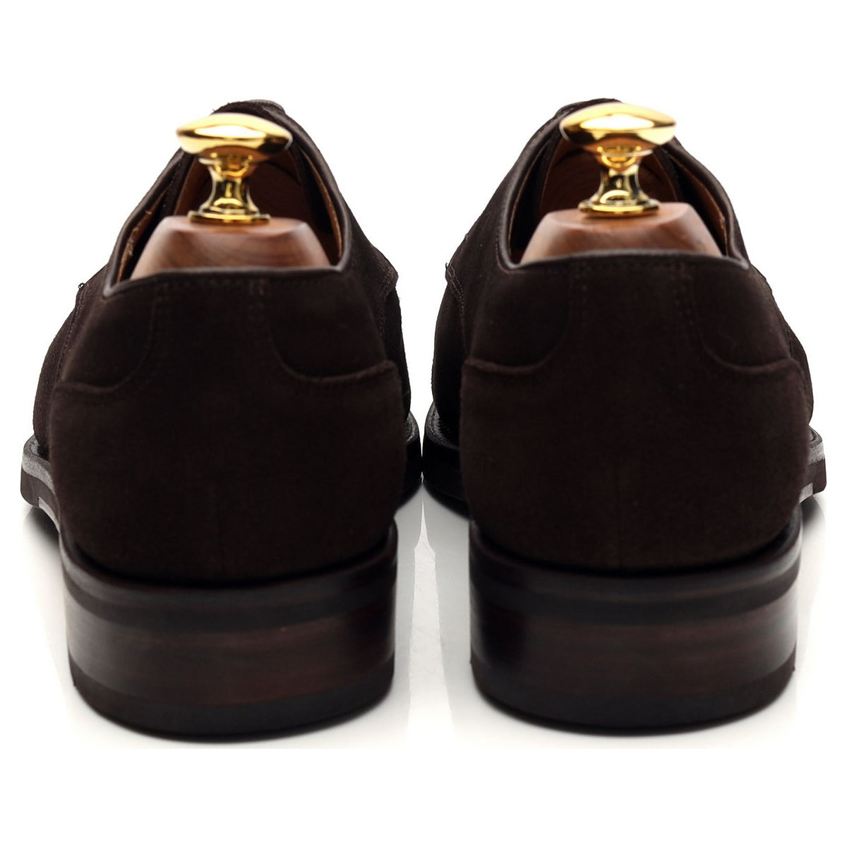 &#39;80414&#39; Dark Brown Suede Split Toe Derby UK 7 - 12