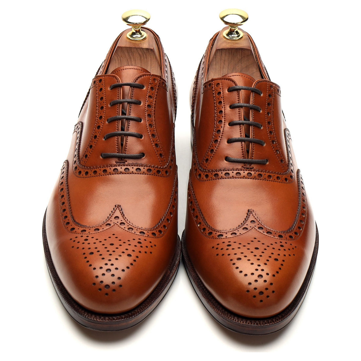 &#39;813&#39; Tan Brown Leather Oxford Brogues UK 7 - 11.5