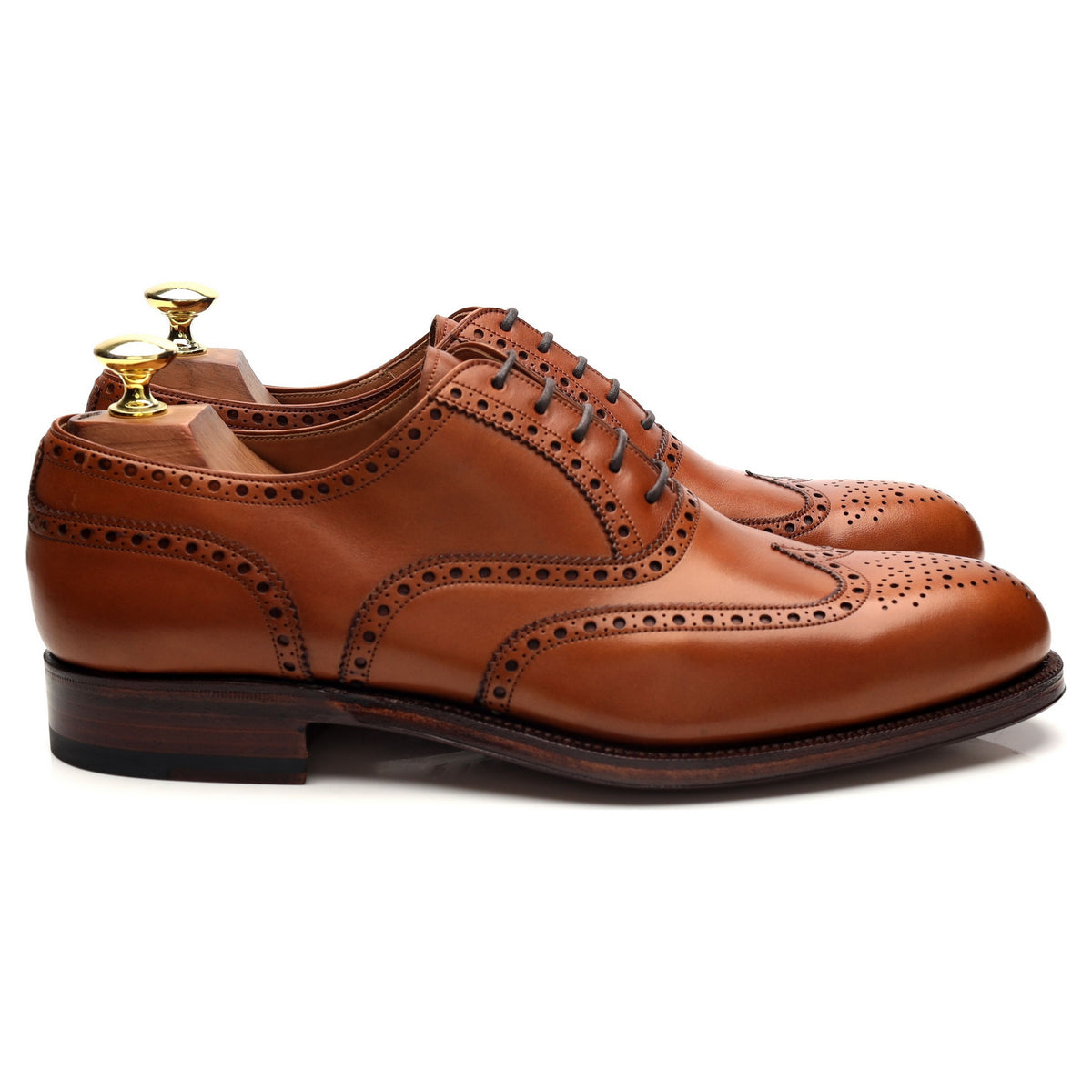 &#39;813&#39; Tan Brown Leather Oxford Brogues UK 7 - 11.5