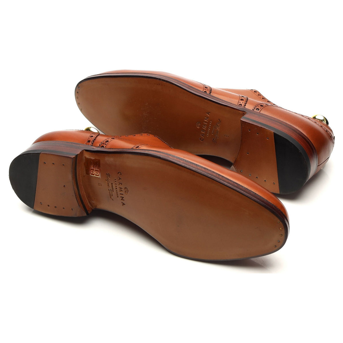 &#39;813&#39; Tan Brown Leather Oxford Brogues UK 7 - 11.5