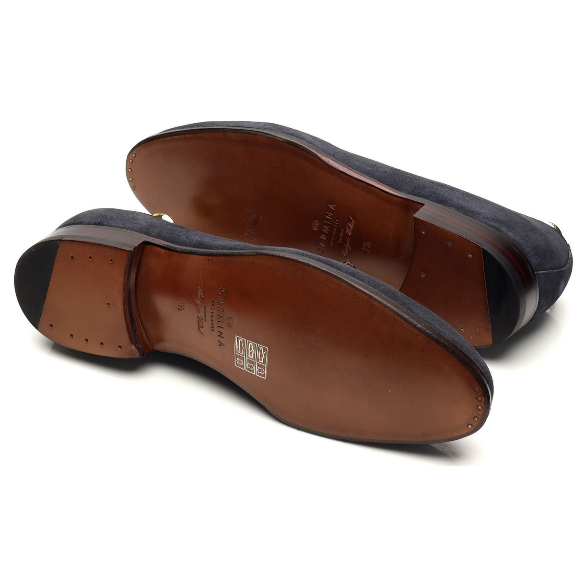 &#39;80287&#39; Navy Blue Suede Tassel Loafers UK 7 - 12