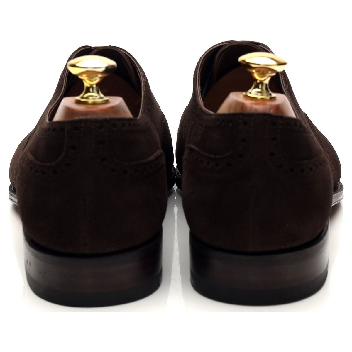 &#39;80214&#39; Dark Brown Suede Oxford Brogues UK 7 - 10