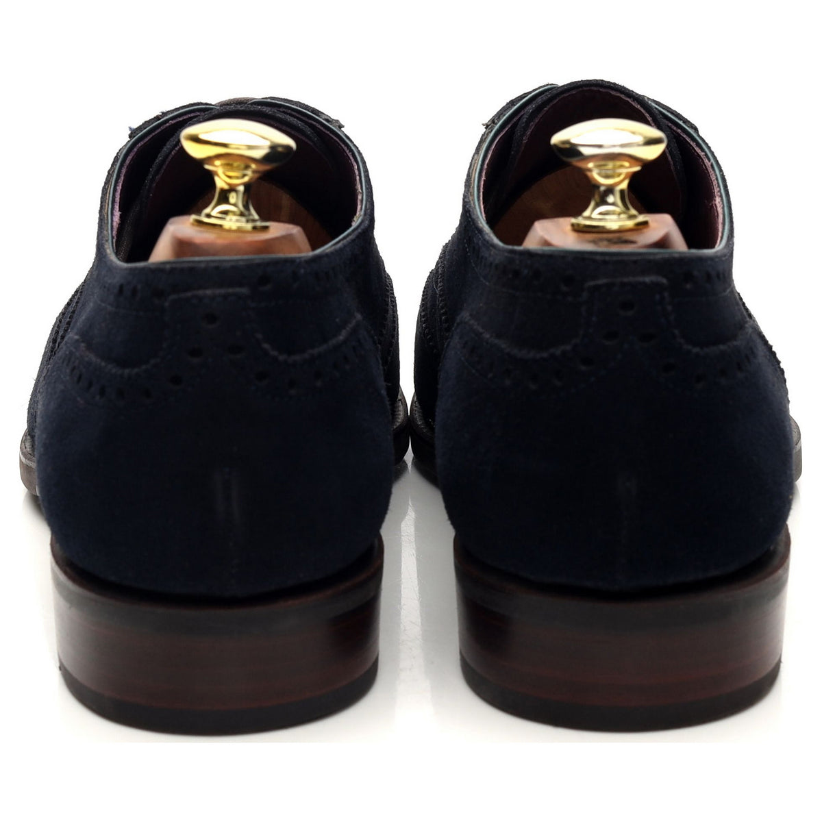 &#39;813&#39; Navy Blue Suede Oxford Brogues UK 8.5 - 10.5