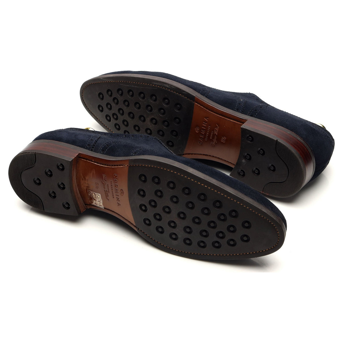 &#39;813&#39; Navy Blue Suede Oxford Brogues UK 8.5 - 10.5