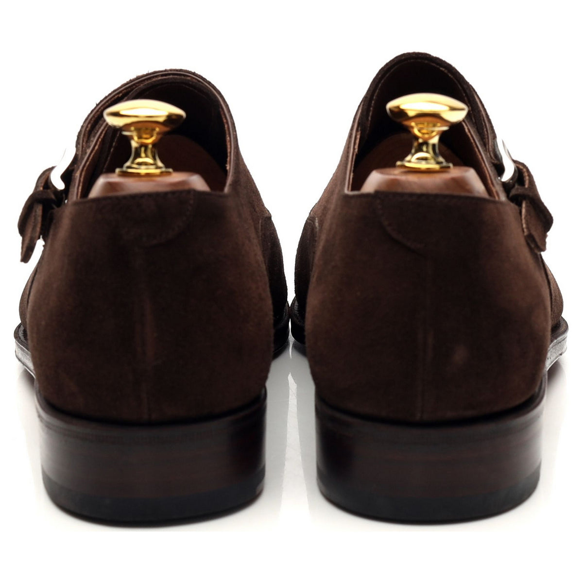 &#39;80425&#39; Dark Brown Suede Monk Strap UK 7 - 12