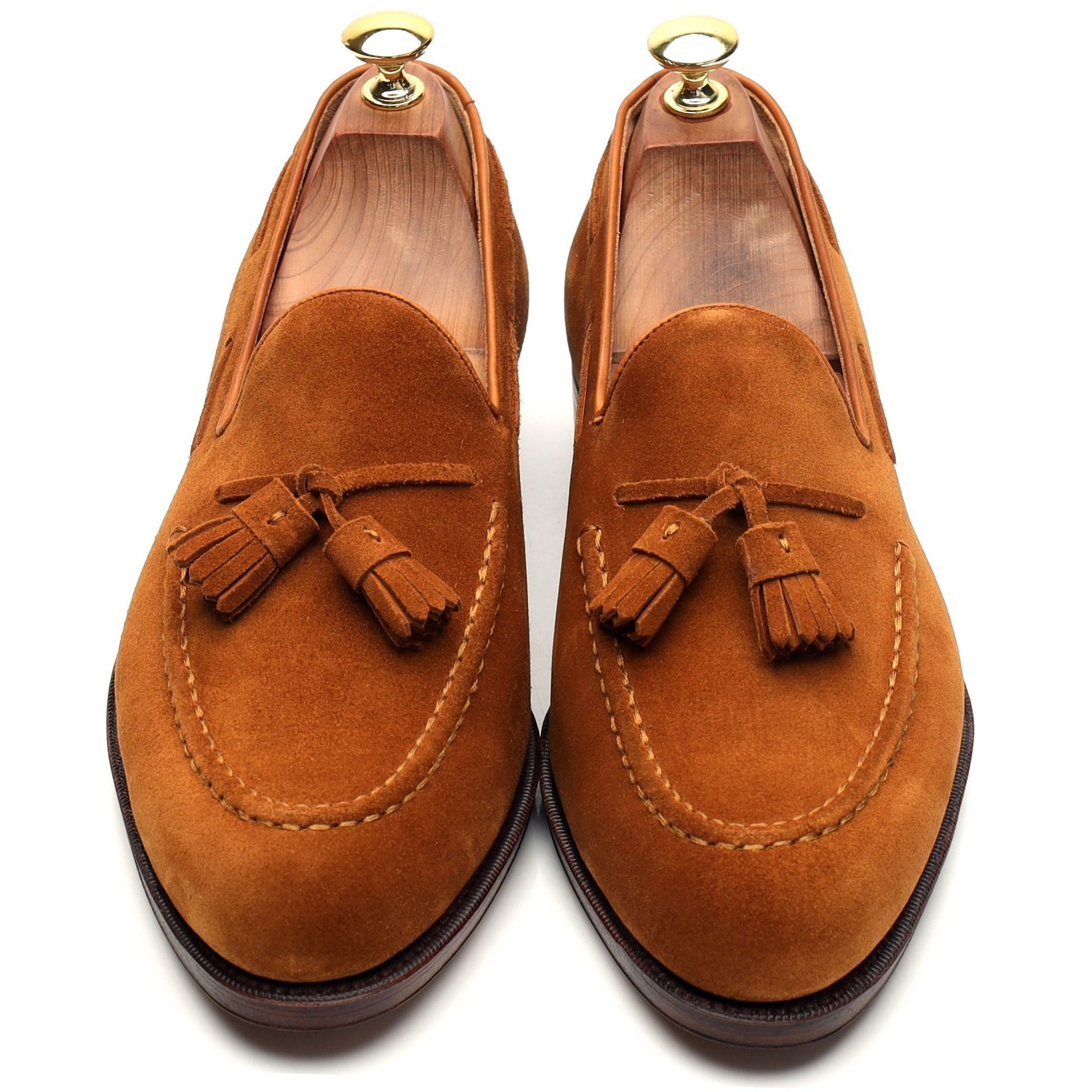 '80367' Snuff Brown Suede Tassel Loafers UK 7 - 11