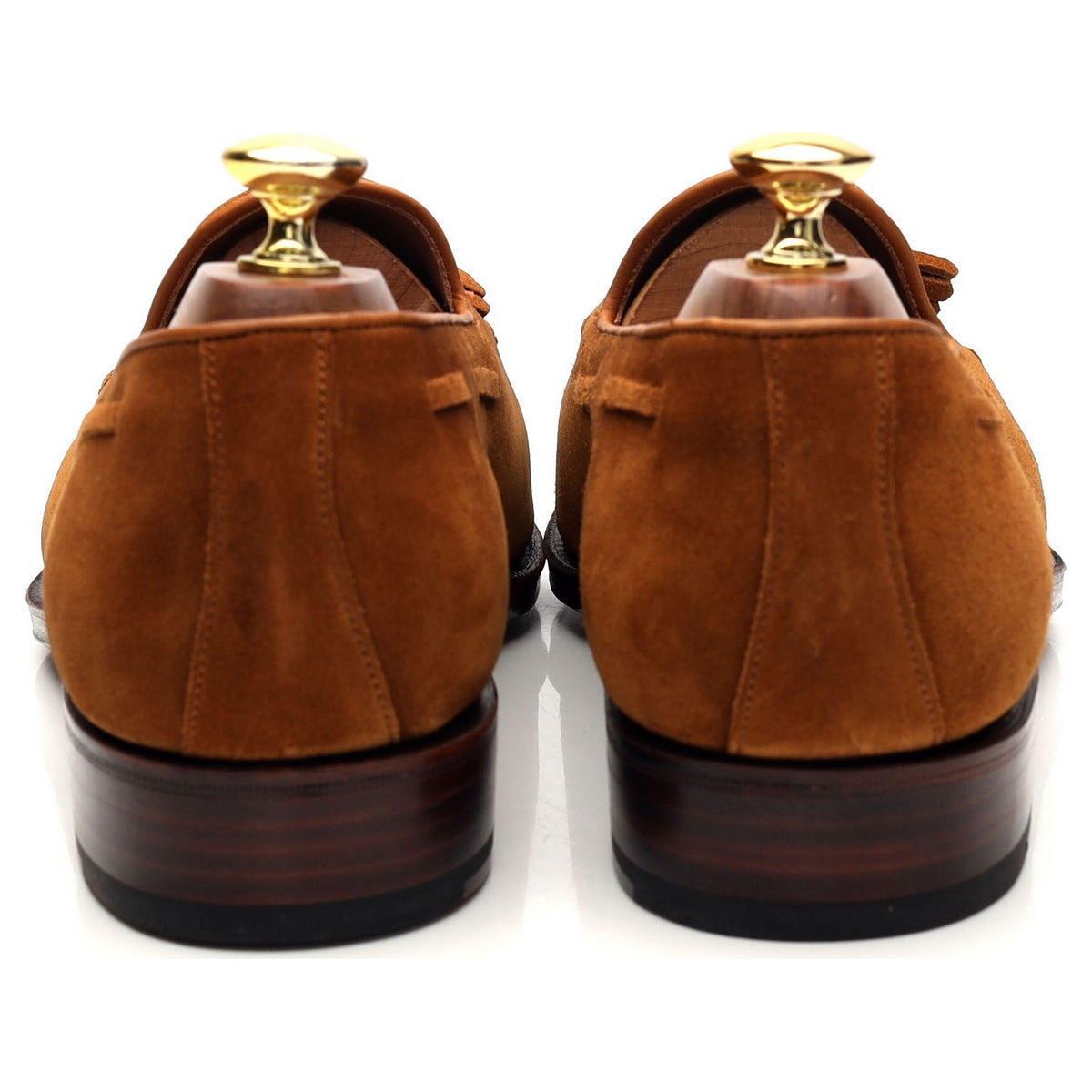 &#39;80367&#39; Snuff Brown Suede Tassel Loafers UK 7 - 11