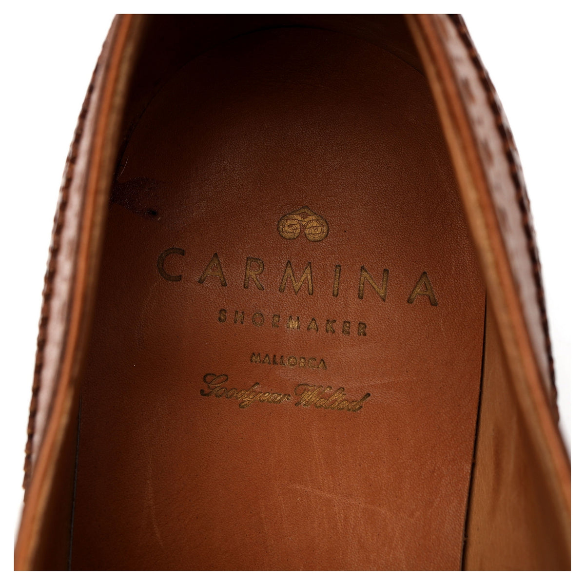 &#39;815&#39; Tan Brown Leather Derby Brogues UK 7 - 10