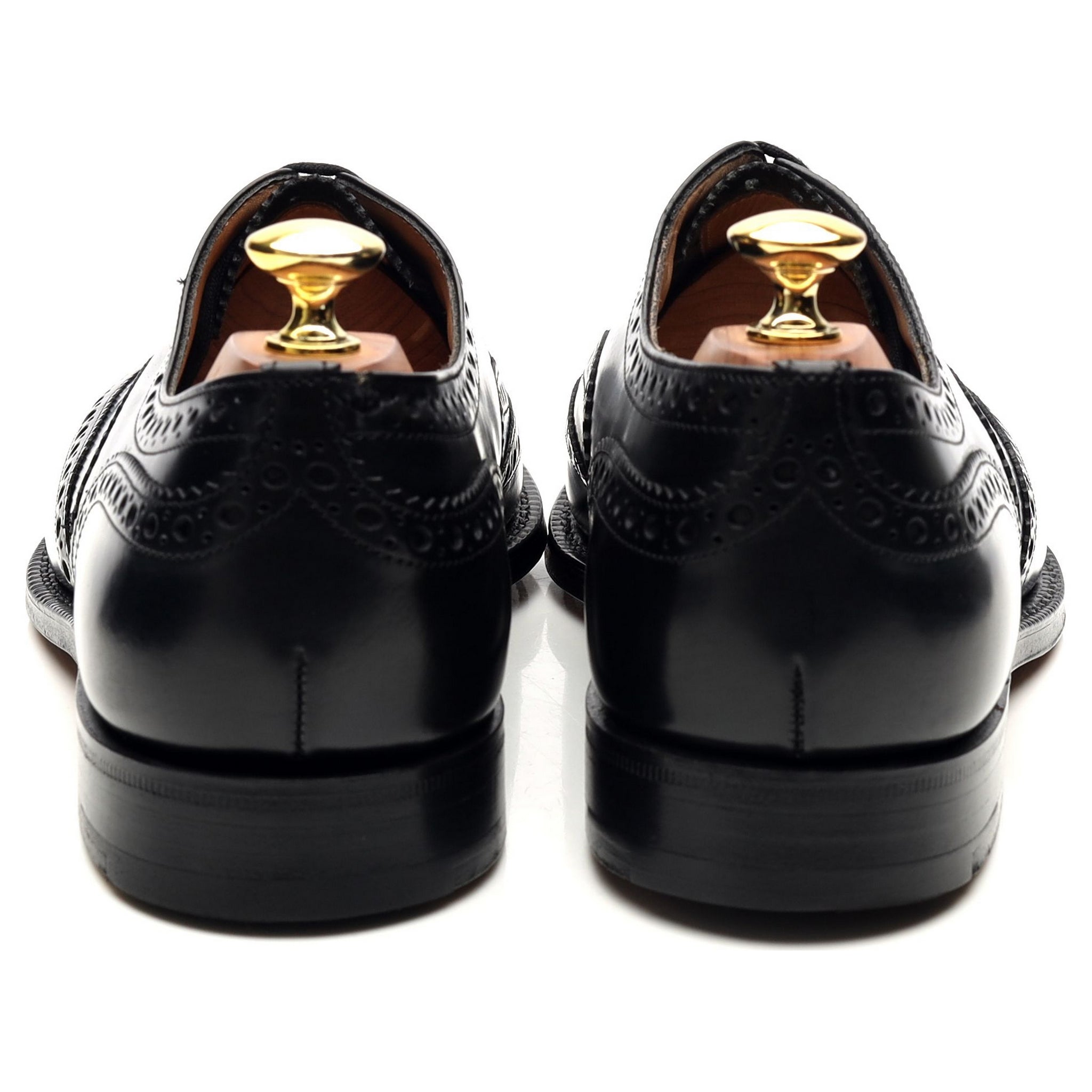 Brisbane' Black Leather Brogues UK 8 G - Abbot's Shoes