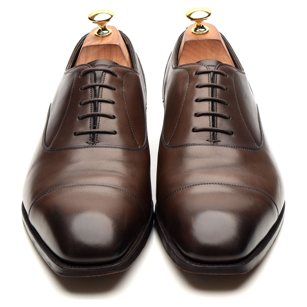 Dark Brown Leather Oxford UK 10 E