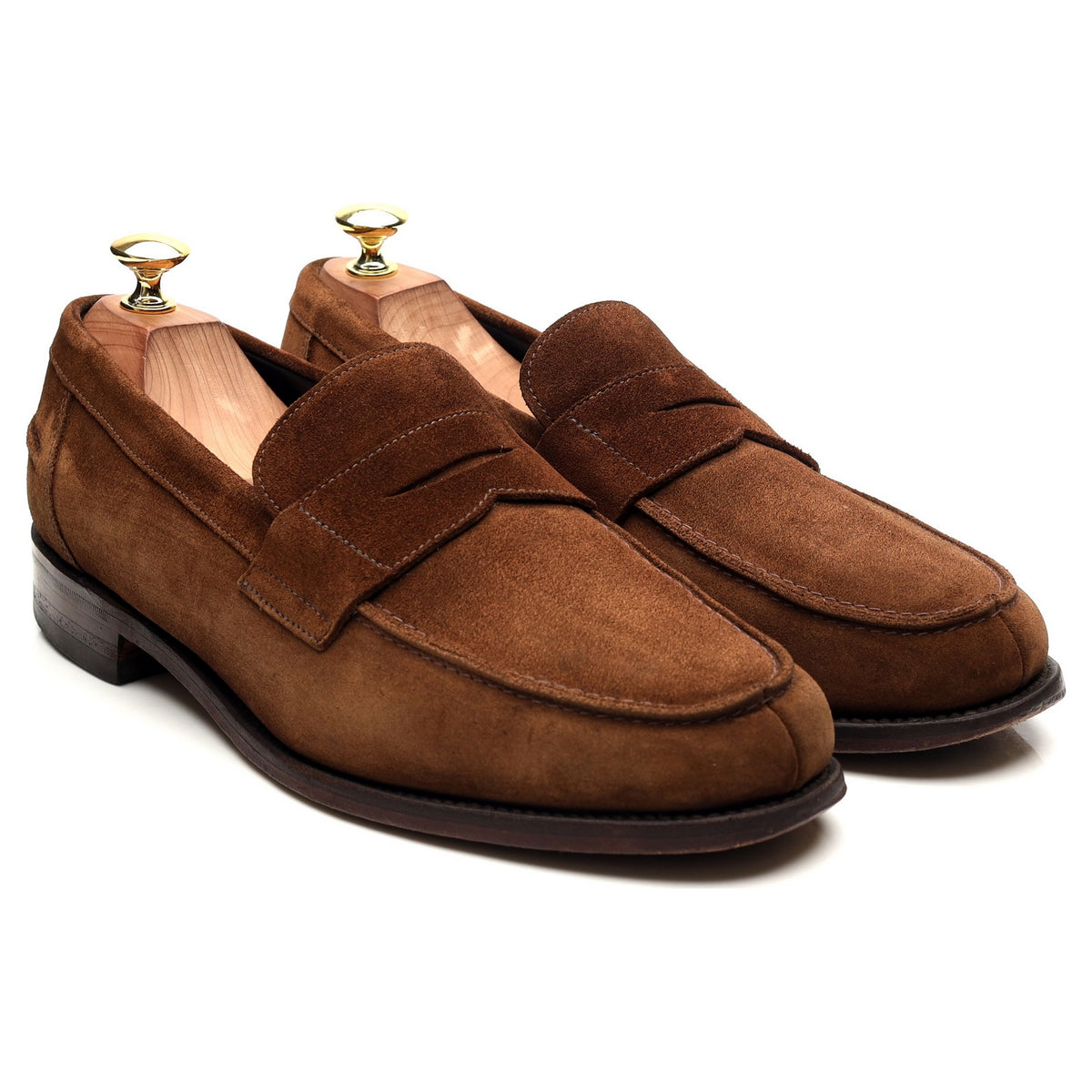 &#39;Broadway&#39; Snuff Brown Suede Loafers UK 9 F