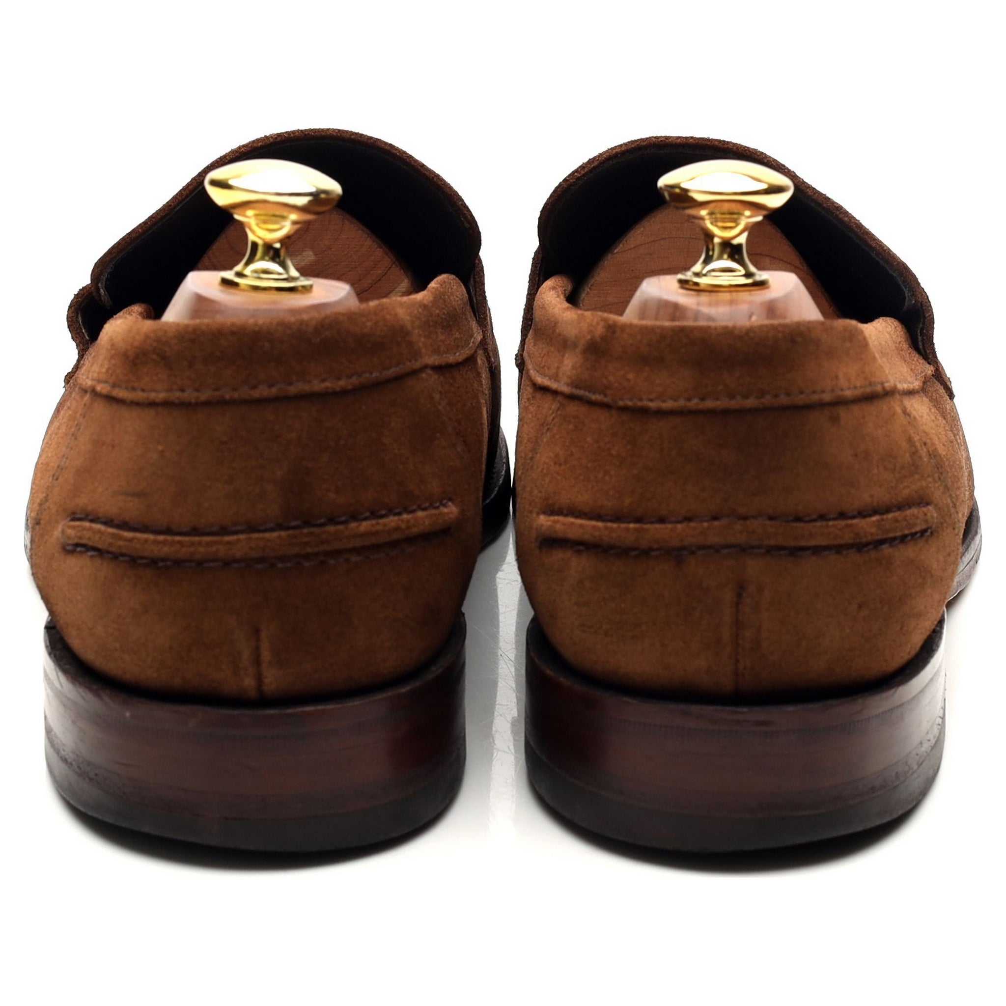 ブロードウェイ」スナッフブラウンスエードローファー UK 9 F