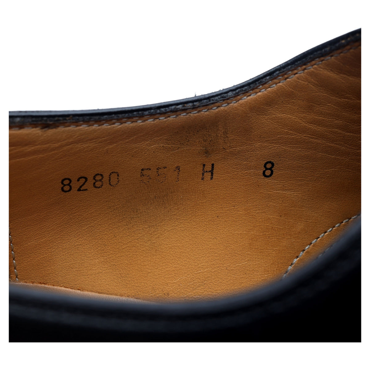 &#39;8280&#39; Black Leather Oxford UK 8 E