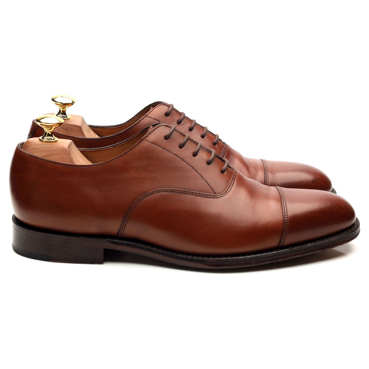 1880 &#39;Aldwych&#39; Brown Leather Oxford UK 8.5 F