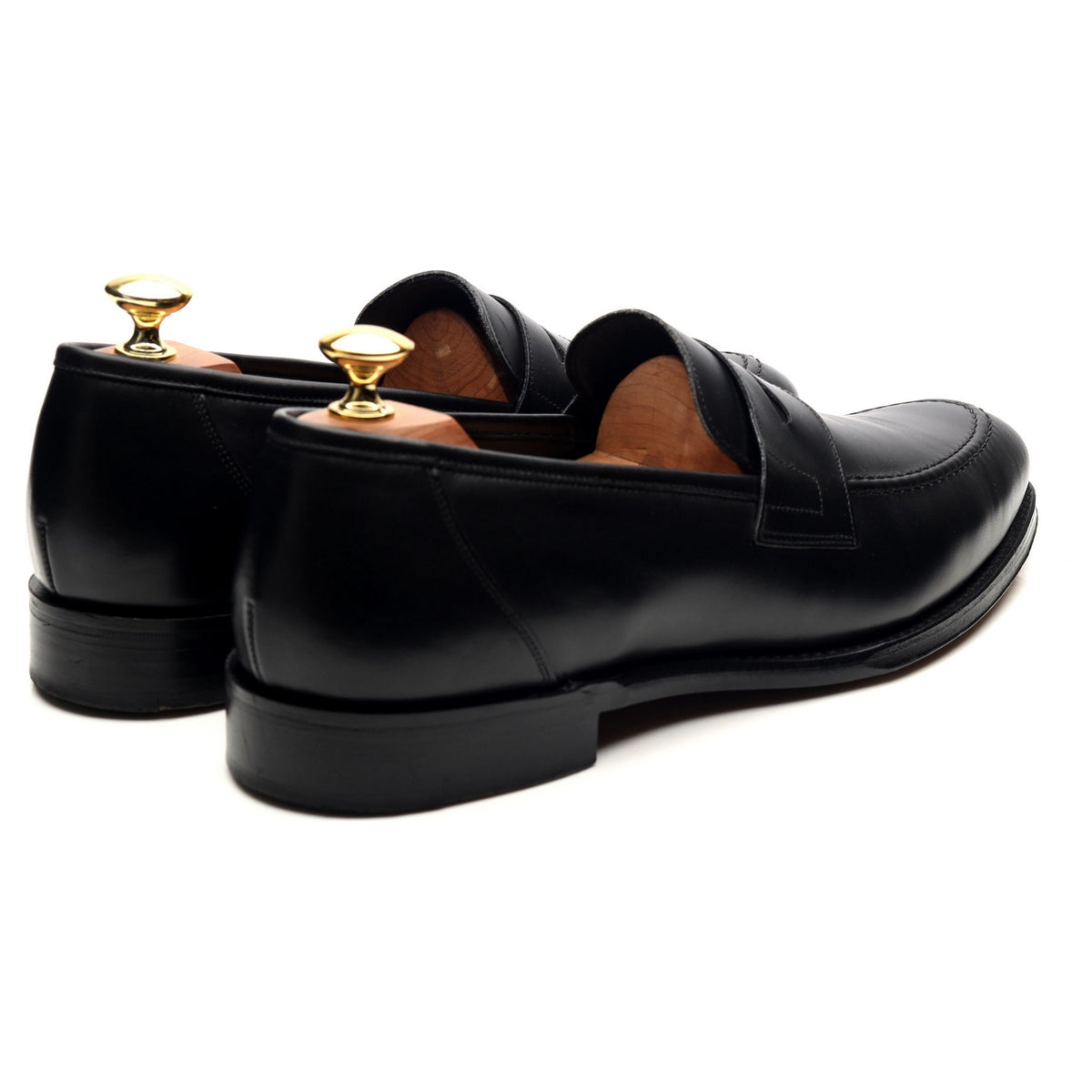 1880 Legacy &#39;Anson&#39; Black Leather Loafers UK 8.5 F