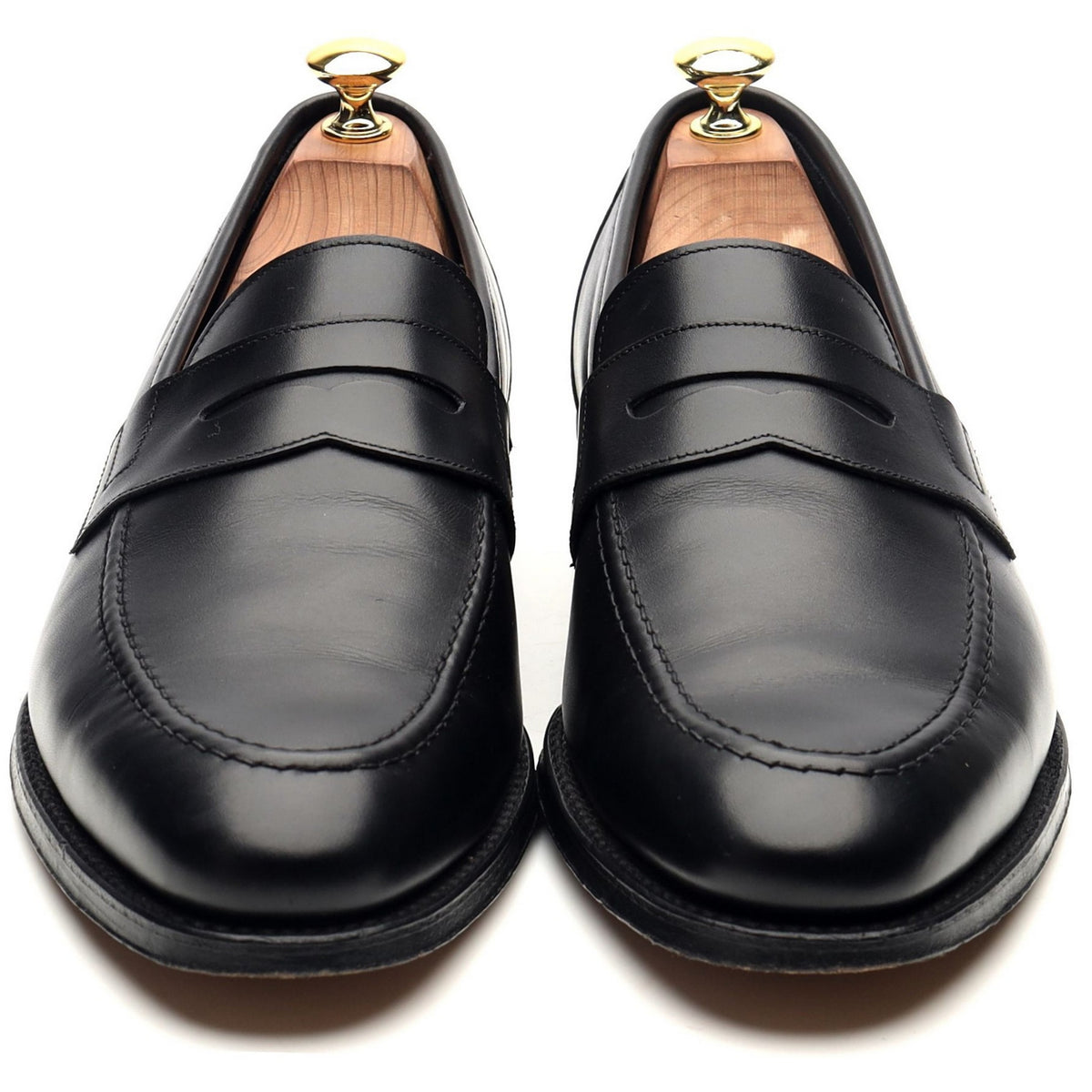 1880 Legacy &#39;Anson&#39; Black Leather Loafers UK 8.5 F