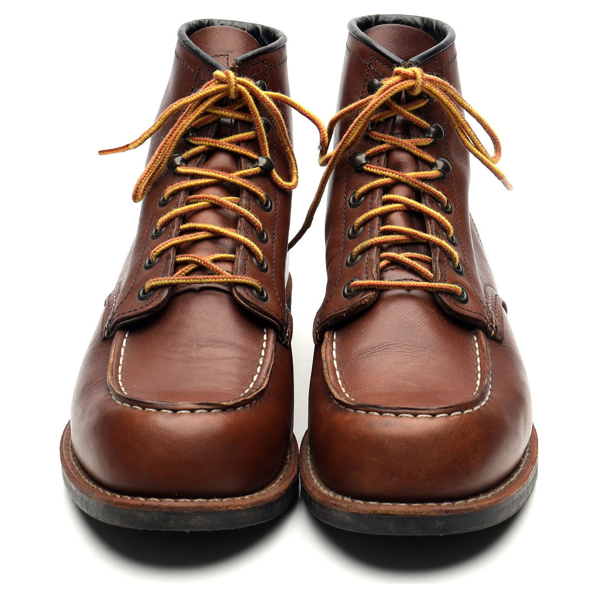 &#39;2954&#39; Brown Leather Moc Toe Boots UK 8 US 9 D