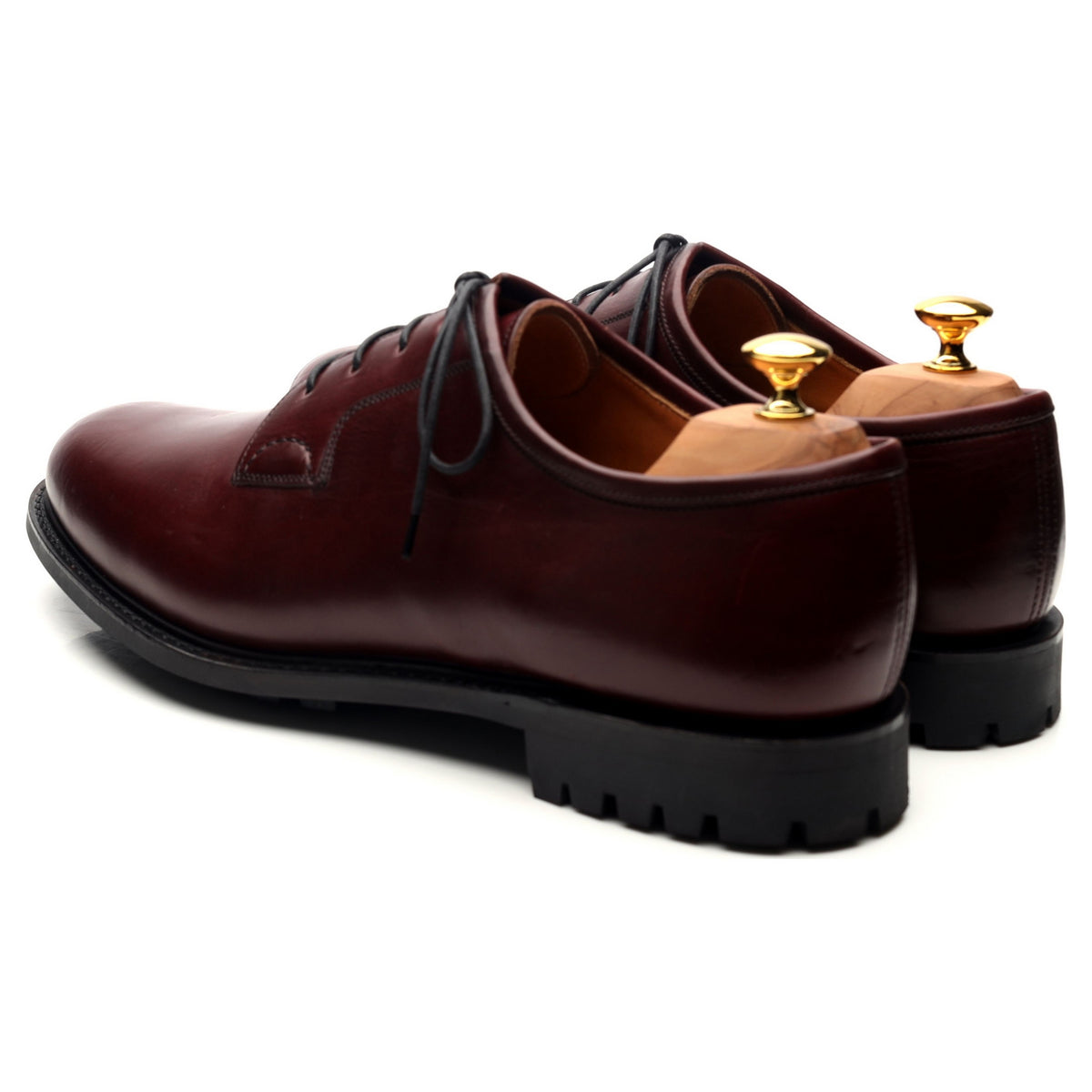 &#39;Newbridge&#39; Burgundy Leather Derby UK 12 F