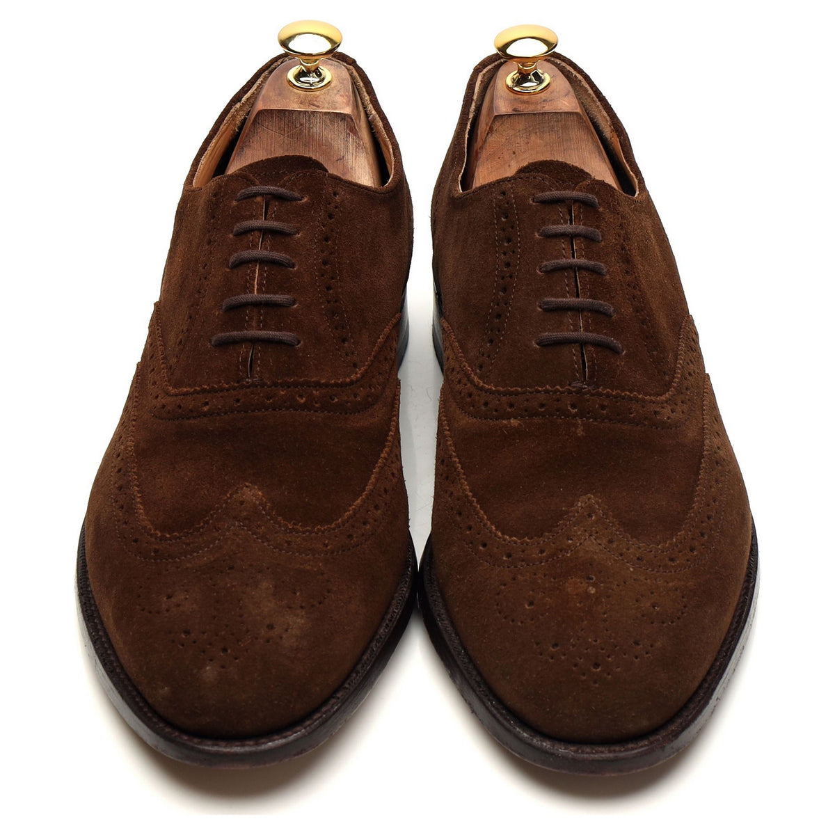 &#39;Albert&#39; Brown Suede Oxford Brogues UK 10.5 G