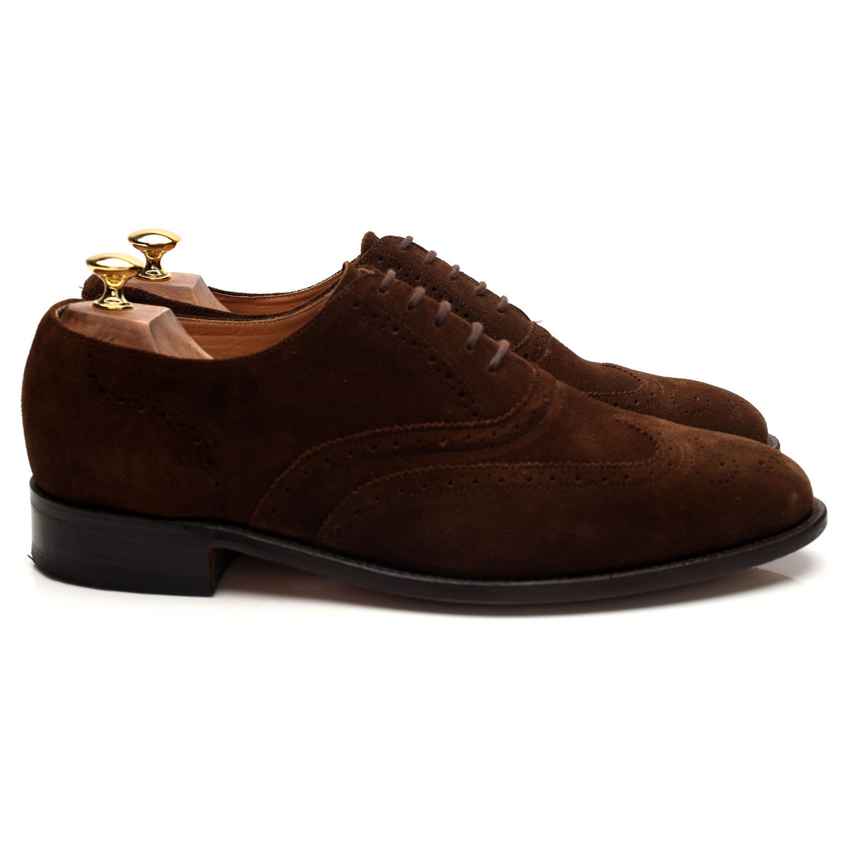 &#39;Albert&#39; Brown Suede Oxford Brogues UK 10.5 G