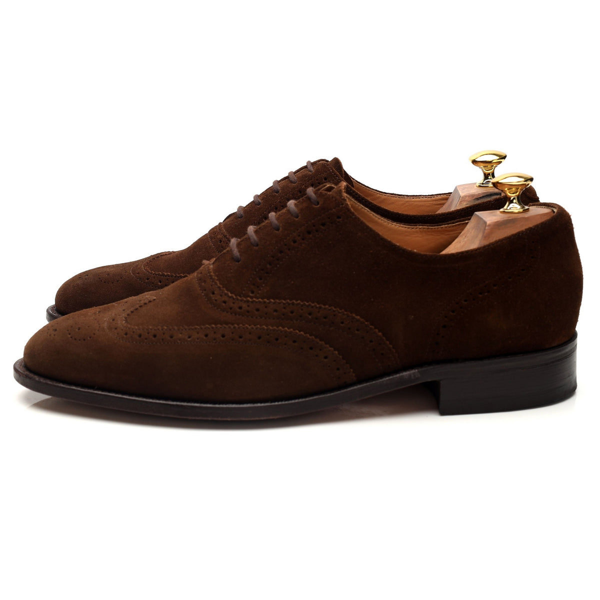&#39;Albert&#39; Brown Suede Oxford Brogues UK 10.5 G