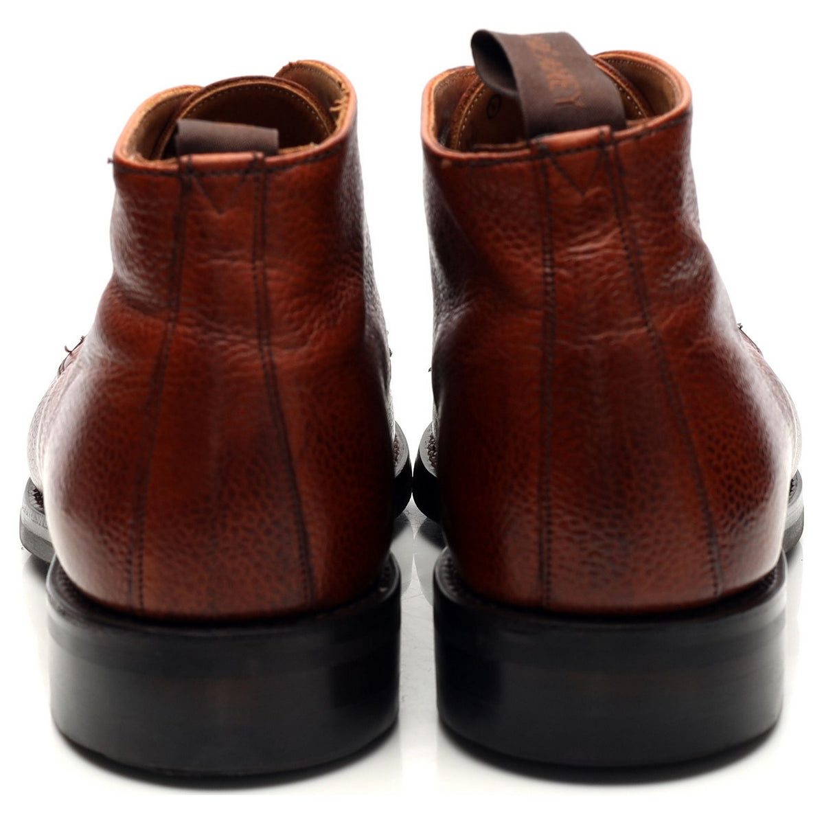 &#39;Jackie III&#39; Tan Brown Grain Leather Chukka Boots UK 8.5 F