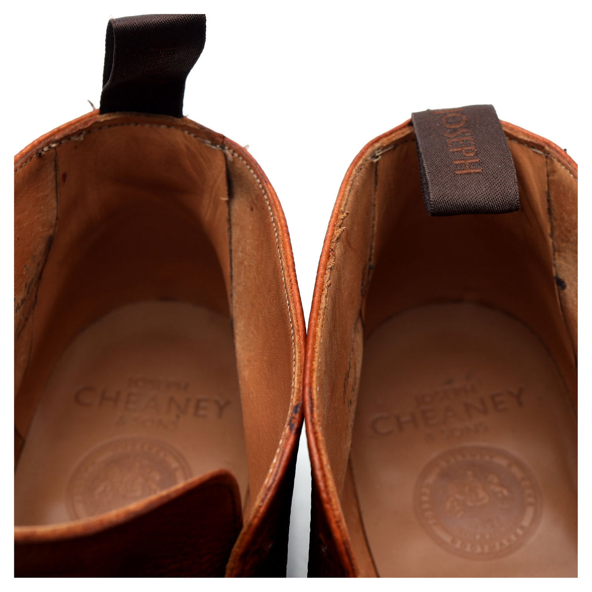 &#39;Jackie III&#39; Tan Brown Grain Leather Chukka Boots UK 8.5 F