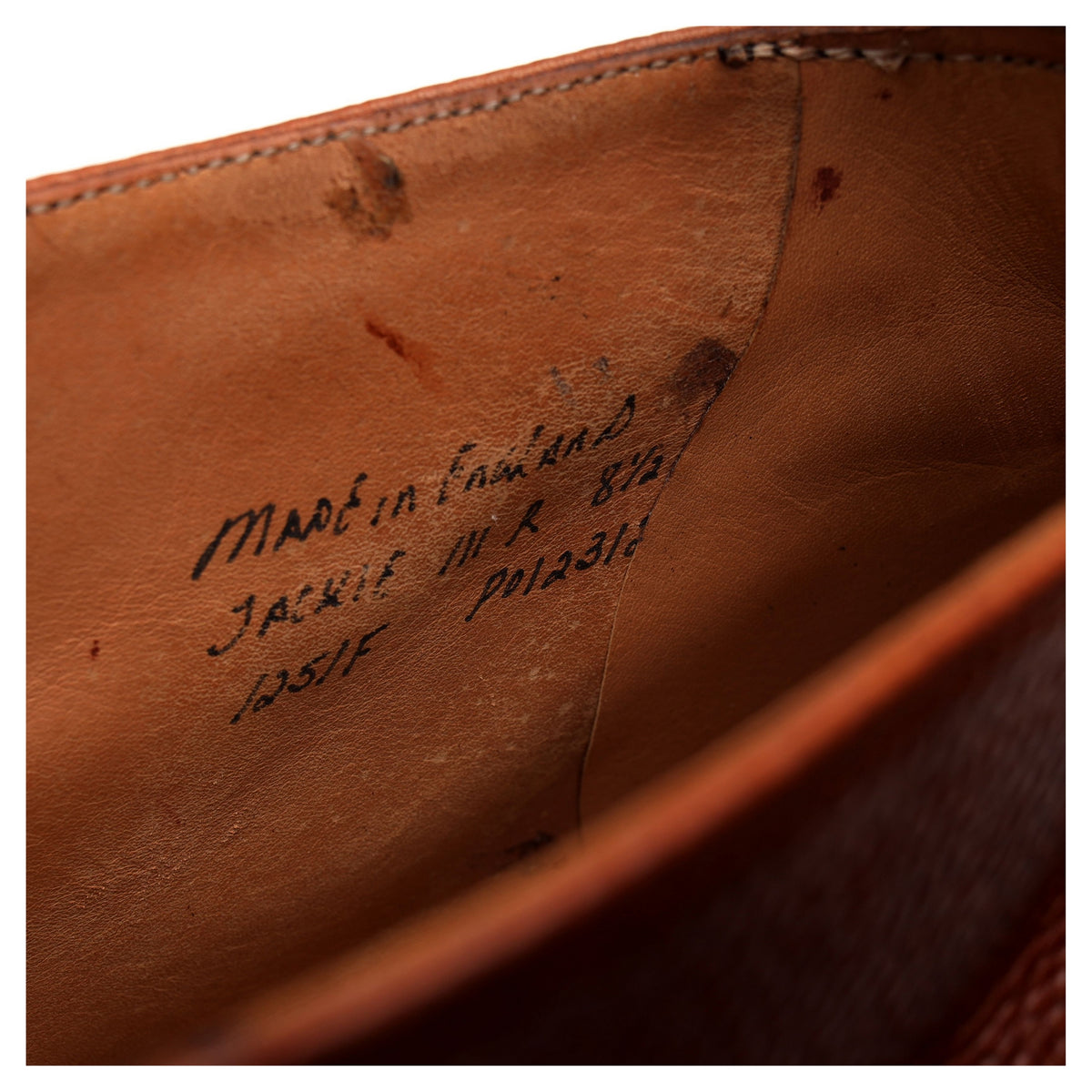&#39;Jackie III&#39; Tan Brown Grain Leather Chukka Boots UK 8.5 F