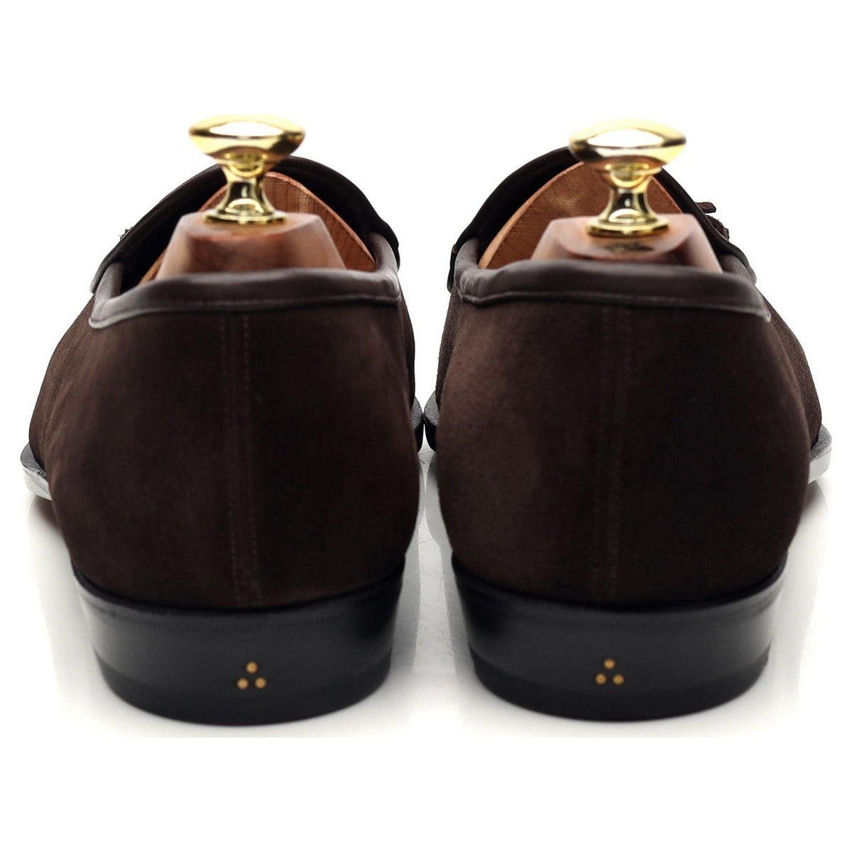 &#39;Grand Seine&#39; Dark Brown Suede Tassel Loafers UK 7.5