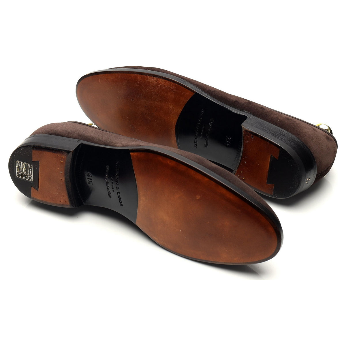 &#39;Grand Seine&#39; Dark Brown Suede Tassel Loafers UK 7.5