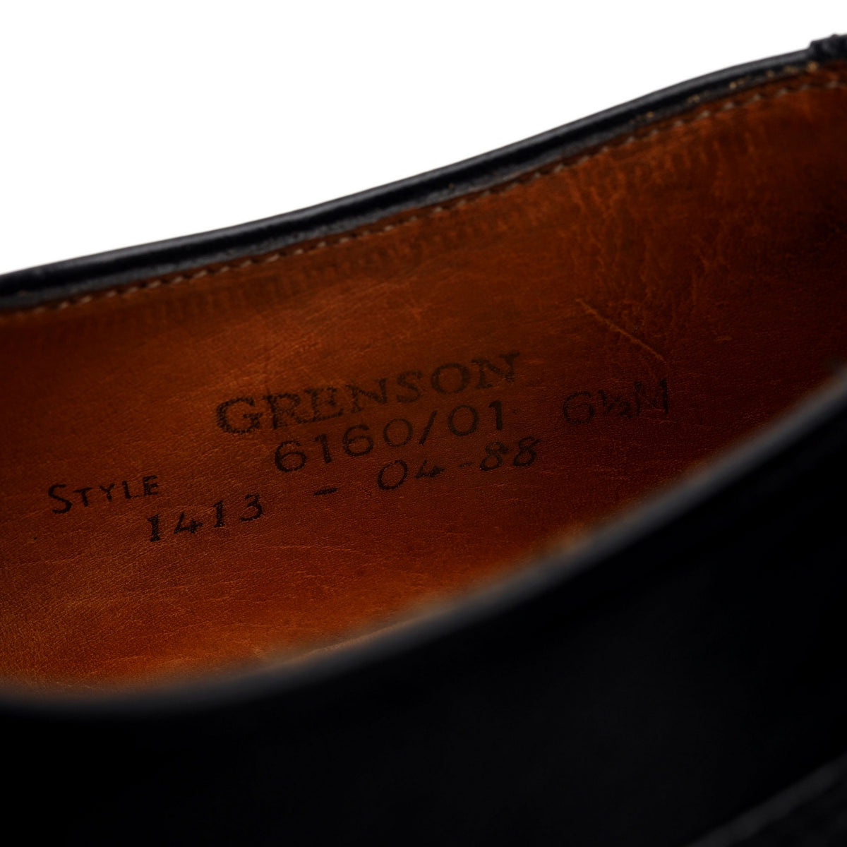 Vintage &#39;Malaga&#39; Black Leather Oxford UK 6.5 F