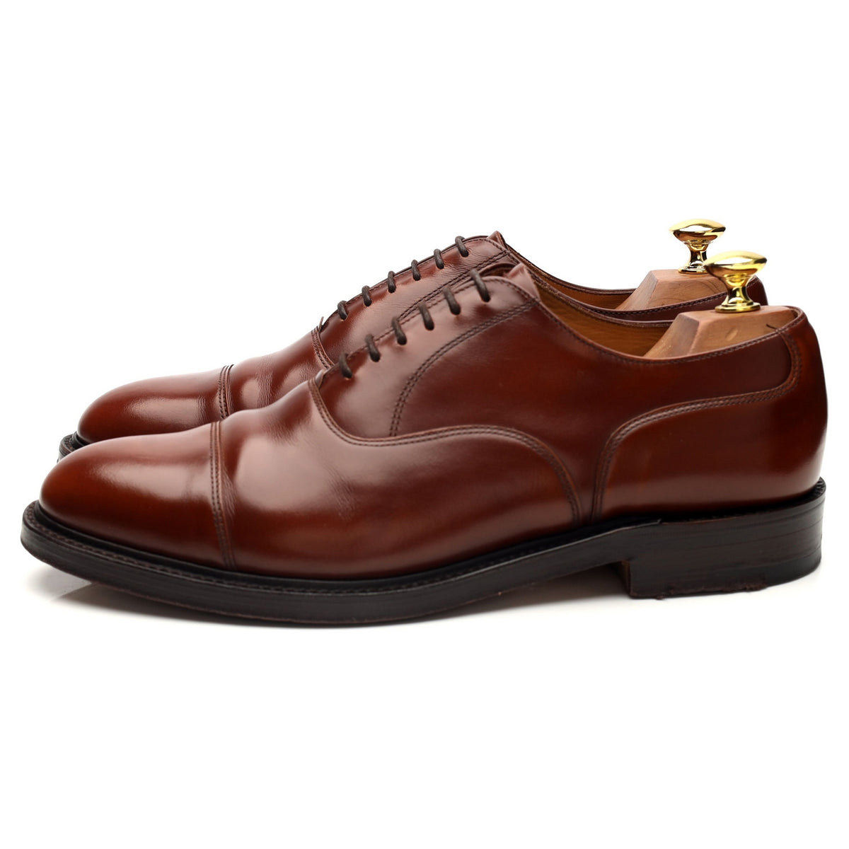 Vintage &#39;Stanford&#39; Brown Leather Oxford UK 8.5 EF