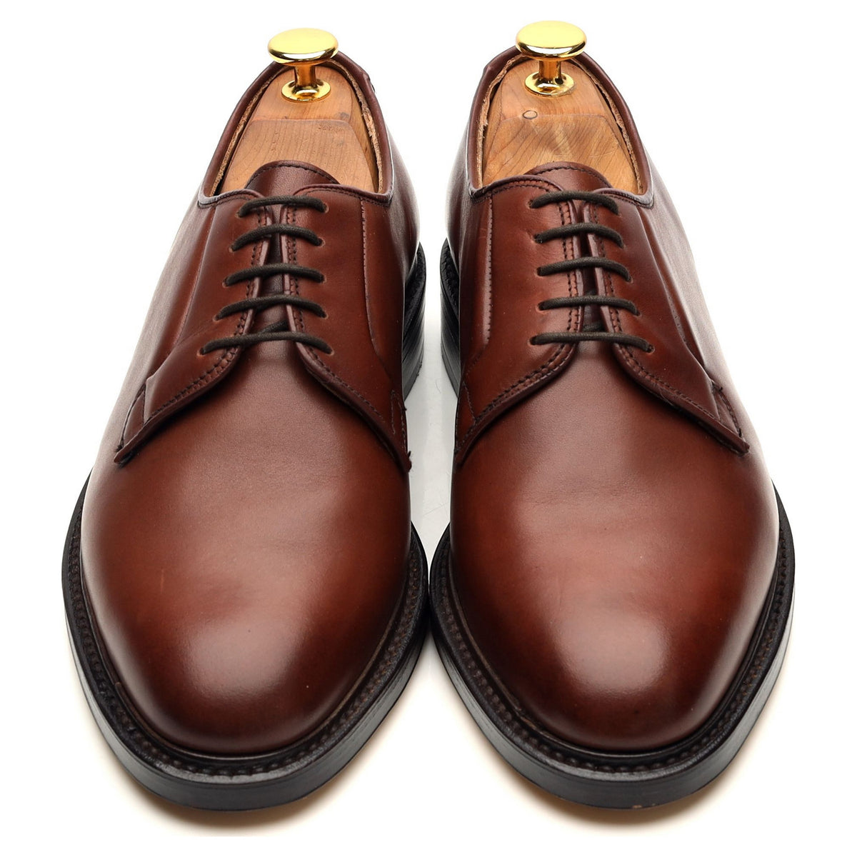Vintage &#39;Brixham&#39; Brown Leather Derby UK 6.5 FG