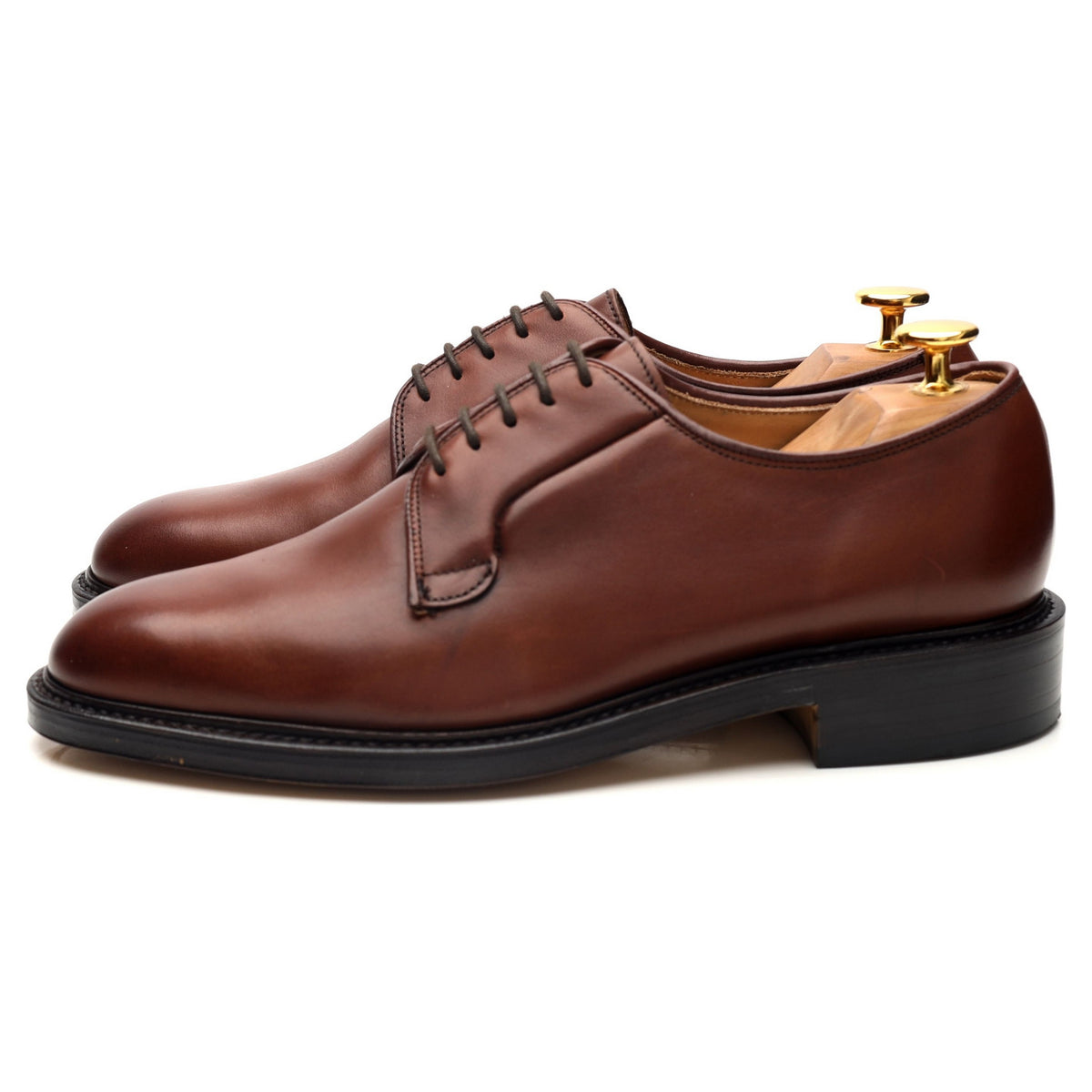 Vintage &#39;Brixham&#39; Brown Leather Derby UK 6.5 FG