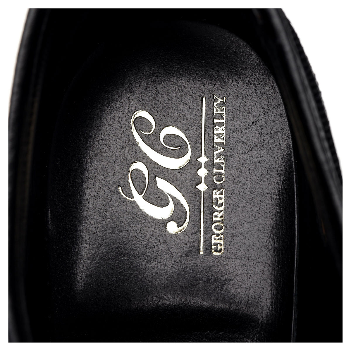 &#39;Henry&#39; Black Grain Leather Derby Brogues UK 7.5 E