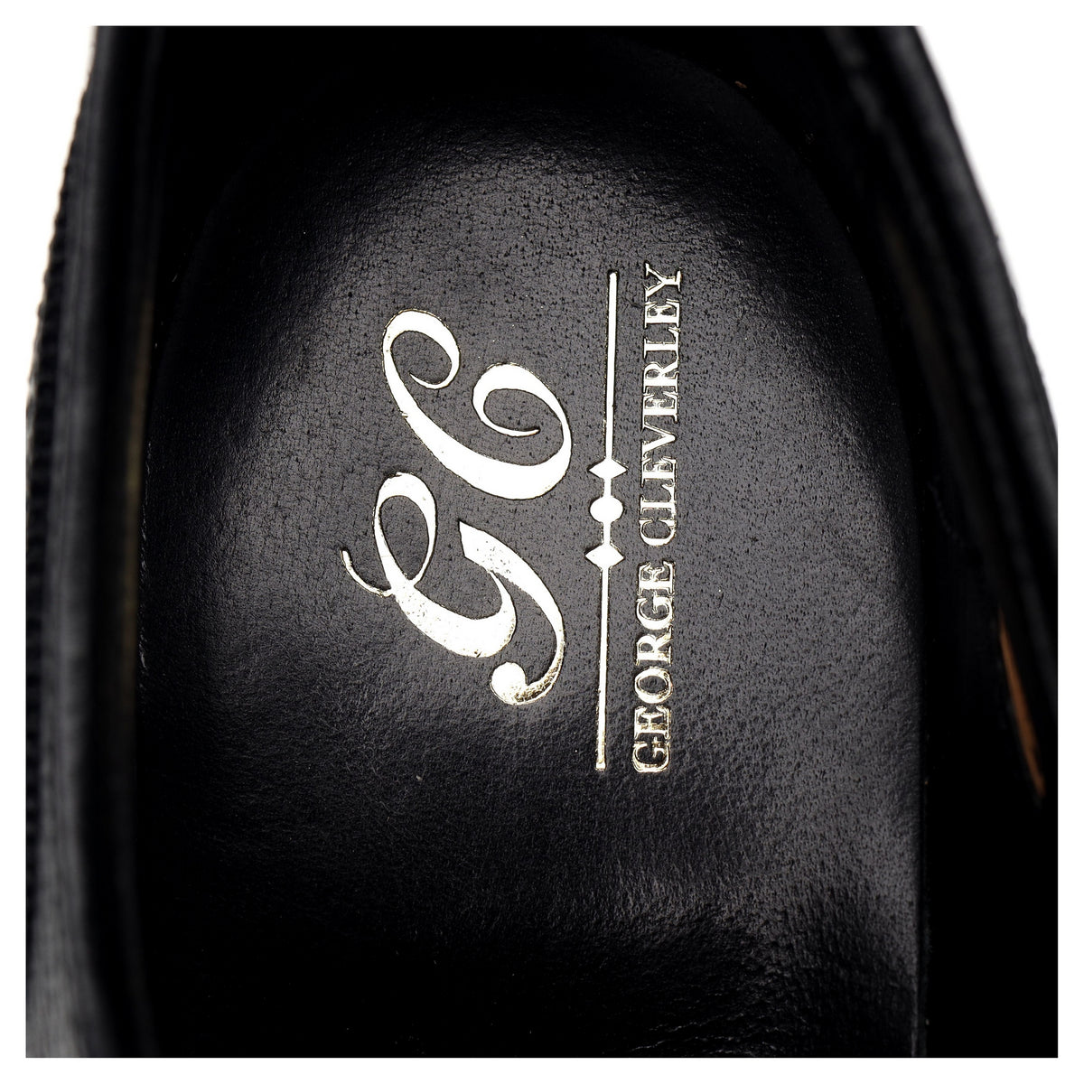 &#39;Henry&#39; Black Grain Leather Derby Brogues UK 6.5 E